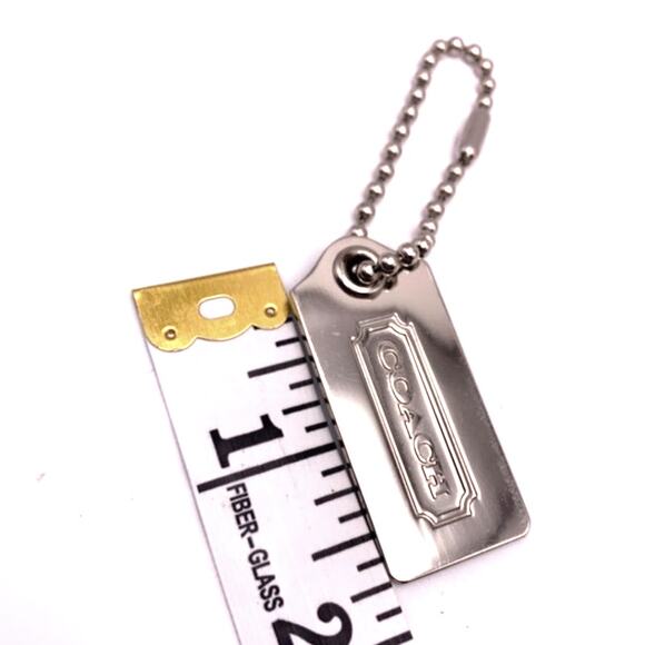 Vintage COACH Silver Replacement Hangtag Bag - Picture 3 of 3